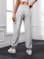 SHEIN Daily&Casual Ladies' Solid Color Cargo Sports Pants