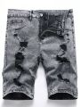 Manfinity LEGND Men'S Ripped Denim Shorts