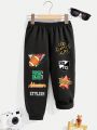 Young Boys' Casual Simple Letter Printed Sweatpants