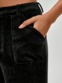 Icel New York Zip Detail Wide Leg Pants