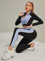 Colorblock Zipper Front Tracksuit