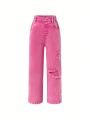 Little Girls' Straight Leg Casual Distressed Jeans