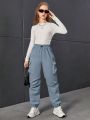 Teen Girl Flap Pocket Side Cargo Pants