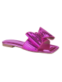 Flat Sandals Slides for Women, Womens Mules Slip On Shoes with Bow