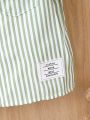 Baby Boy's Striped Short Sleeve Shirt