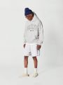 SUMWON Overhead Hoodie With Front Toweling Print