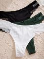 3pcs/pack Women's Thong Underwear