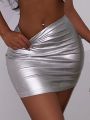 SHEIN SXY Silver Skirt