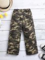 Toddler Girls' Camouflage Straight Leg Utility Jeans