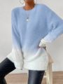 SHEIN Essnce Oversize Gradient Sweater