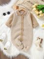 Infant Button Front Sweater Jumpsuit