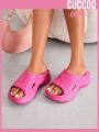 Cuccoo Everyday Collection Women'S Fashion Pink Thick Soled Slippers