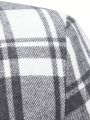 Manfinity Men's Plaid Woolen Coat