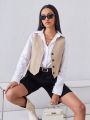 SHEIN BIZwear Sleeveless Women's Suit Jacket