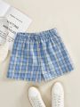 SHEIN Qutie Women's Plaid Elastic Waist Shorts