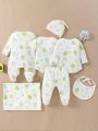 SHEIN Baby Boy'S 7 Piece Cute Avocado Gift Set