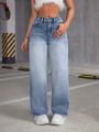 SHEIN ICON Vintage Style Straight Leg Jeans