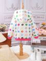 SHEIN Kids Cooltwn Young Girl Letter Graphic Zip Up Hooded Jacket