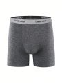 Men'S Letter Pattern Woven Waistband Boxer Briefs