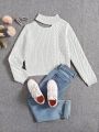 Big Girl's Hollow Solid Color Sweater