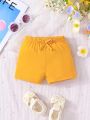 3pcs Baby Summer Romantic Floral Print Shorts Set