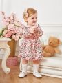 Baby Girls' Romantic Small Flower Print Cute Dress