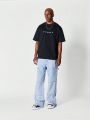 SUMWON Loose Fit Carpenter Jean With Split Hem