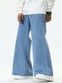 Men's Mid-waist Wide-leg Jeans