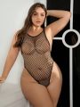 Classic Sexy Women'S Plus Size Sexy Fishnet Bodysuit