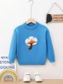 Young Boy Cartoon Pattern Sweater