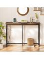 SUPERJARE Console Table with Outlet & USB Ports, 47.2 Inches Sofa Table, Narrow Entryway Table, Hallway Table