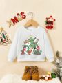 Boys Christmas Print Sweatshirt