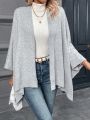 SHEIN Essnce Batwing Sleeve Open Front Cardigan