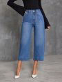 SHEIN Privé Straight High Waisted Jeans