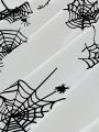 PUNK Plus Spider Web Print Flare Skirt