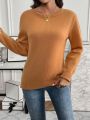 Women's Solid Color Casual Sweater