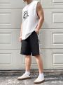 Manfinity Hypemode Men's Loose-Fit Shorts With Contrast Color Edge