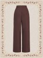 SHEIN DECDS Women's Wide Leg Pants With Pockets