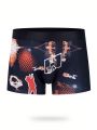 Men's Basketball Printed Boxer Briefs