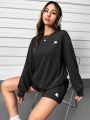 Women's Hoodie And Shorts Set