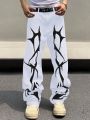 Men's Printed Pattern Jeans