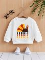 Baby Boy Letter Graphic Sweatshirt