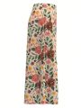 Denise Mayang Floral Print Split Thigh Skirt