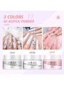 Saviland Acrylic Nail Kit - 30g Clear Pink White Acrylic Powder and Liquid Set, 120ml Acrylic Liquid Big Capacity for Acrylic Nails Extension, Beginner Nail Kit for Nail Art Designs Home DIY