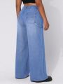 Plus Wide Leg Jeans