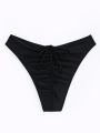 Ladies' Solid Color Bikini Bottom Swimwear