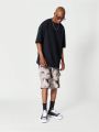 SUMWON Cargo Twill Short With All Over Print