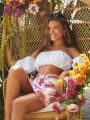 Latina Love Floral Print Skirt