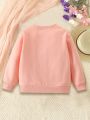 Young Girl Sun Print Thermal Lined Sweatshirt