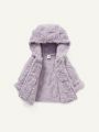 Cozy Cub Baby Girl Hooded Duffle Fuzzy Coat